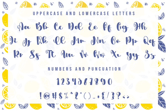 Sweet Lemonade Font Poster 5