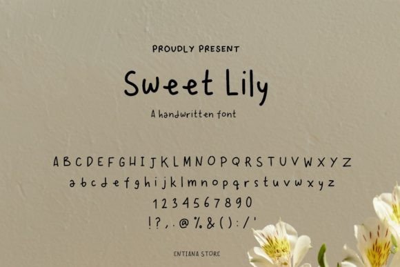 Sweet Lily Font Poster 1