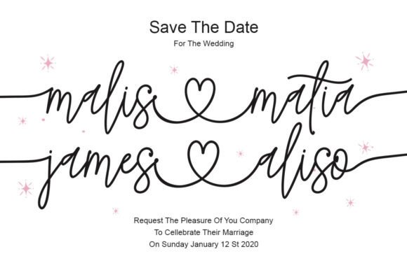Sweet Love Font Poster 6