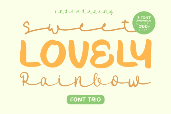 Sweet Lovely Rainbow Font