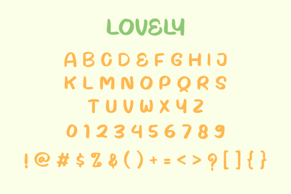 Sweet Lovely Rainbow Font Poster 3