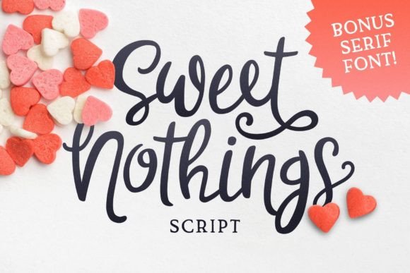 Sweet Nothings Font Poster 1