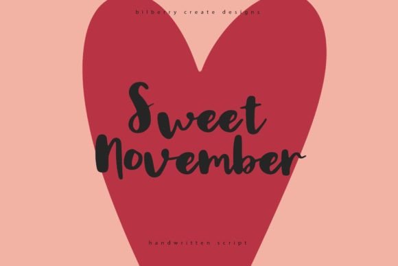 Sweet November Font Poster 1