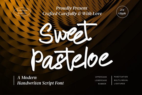 Sweet Pasteloe Font Poster 1