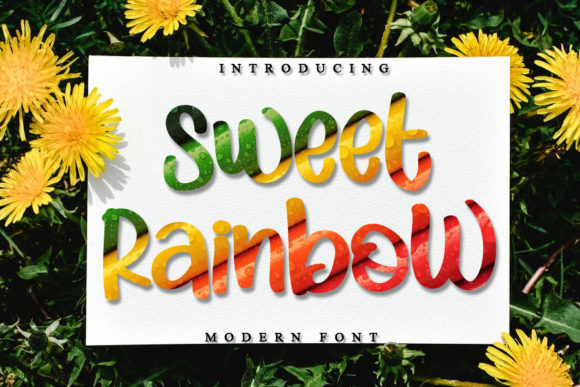Sweet Rainbow Font Poster 1