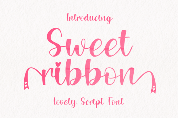 Sweet Ribbon Font Poster 1