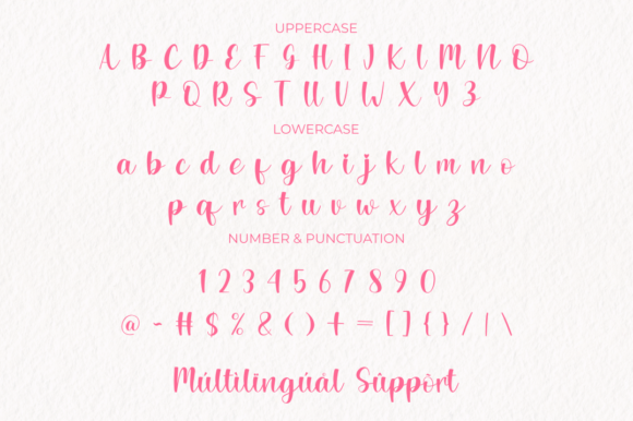 Sweet Ribbon Font Poster 9