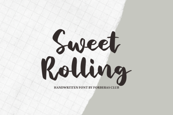 Sweet Rolling Font Poster 1