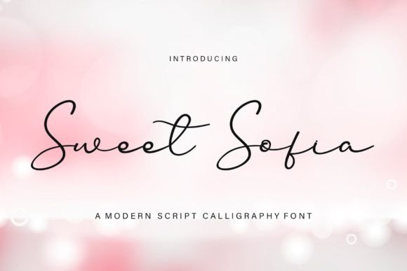 Sweet  Sofia Font Poster 1