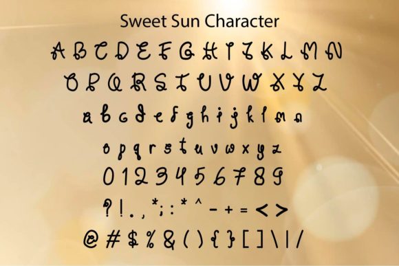 Sweet Sun Font Poster 5
