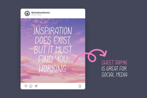 Sweet Taryn Font Poster 4