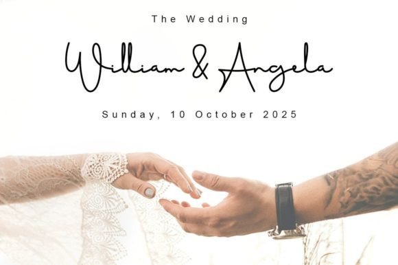 Sweet Wedding Font Poster 2
