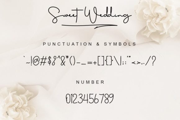 Sweet Wedding Font Poster 7