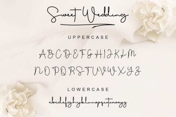 Sweet Wedding Font Poster 8