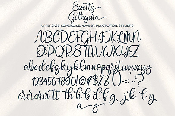 Swetty Gethgara Font Poster 9