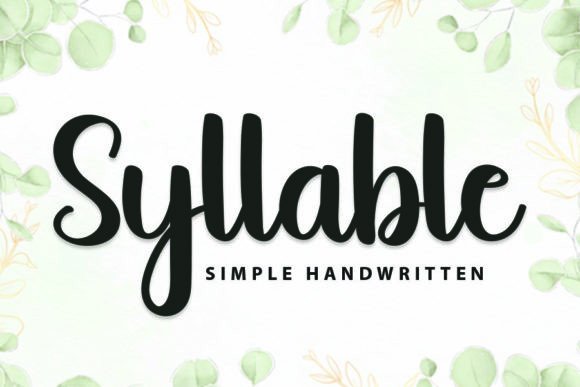 Syllable Font