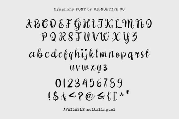 Symphony Font Poster 4