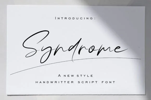 Syndrome Font Poster 1