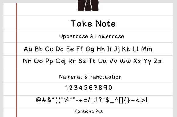 Take Note Font Poster 2