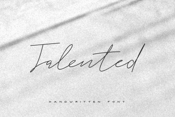Talented Font Poster 1