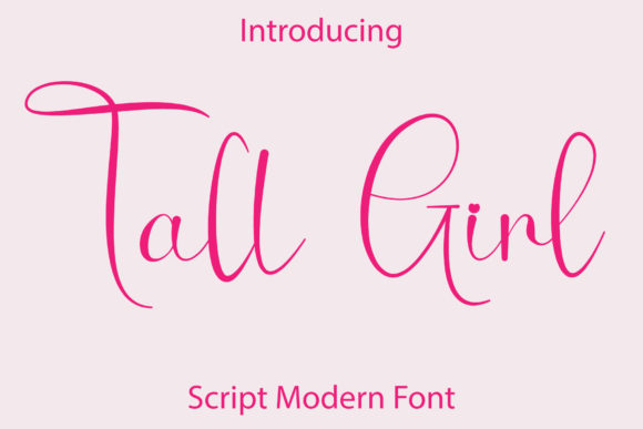 Tall Girl Font Poster 1