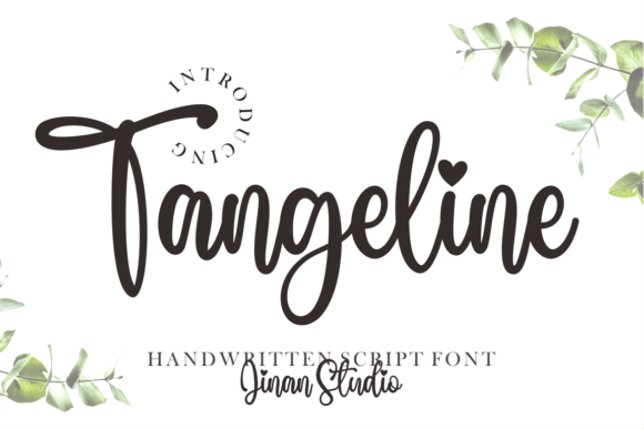 Tangeline Font Poster 1