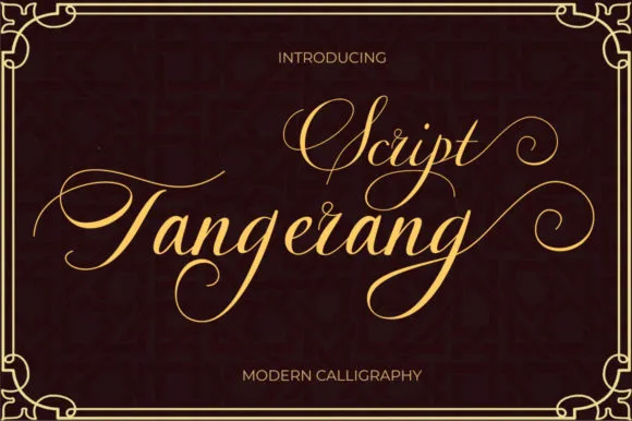 Tangerang Font Tangerang Font Poster 1