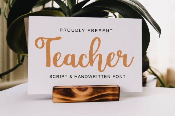 Teacher Font Poster 1