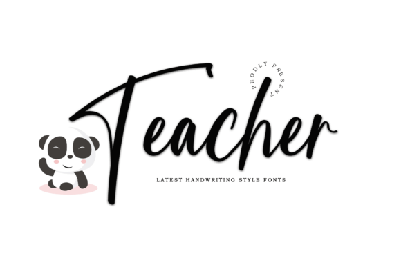 Teacher Font Poster 1