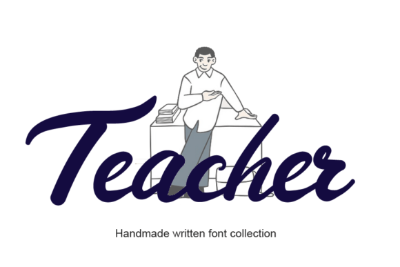 Teacher Font Poster 1