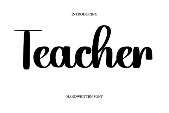 Teacher Font Poster 1