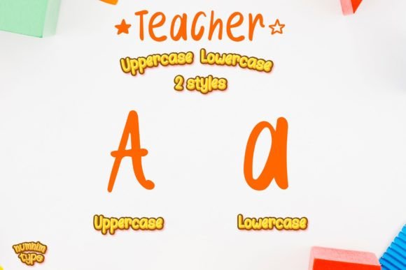 Teacher Font Poster 2