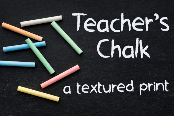 Teacher Chalk Font Poster 1