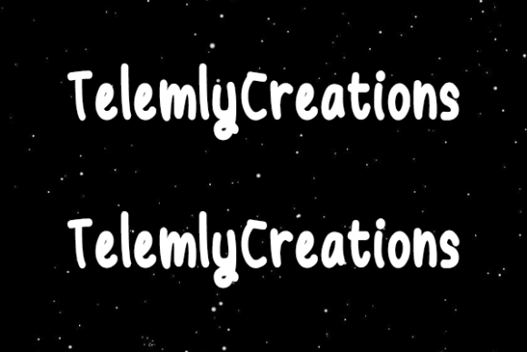 Telemly Creations Font Poster 2