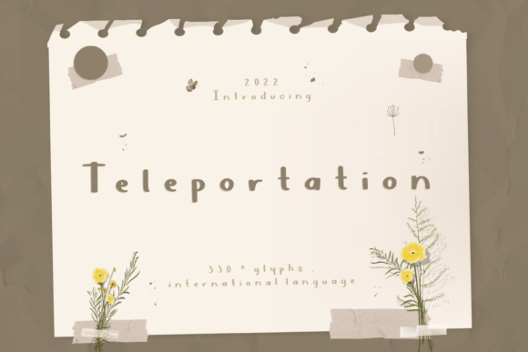 Teleportation Font Poster 1