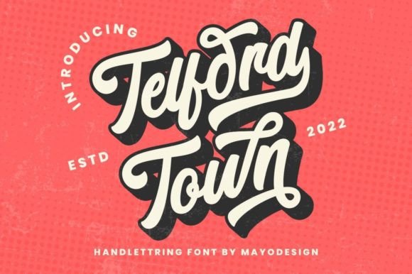 Telford Town Font Poster 1