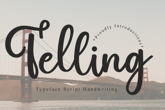 Telling Font Poster 1