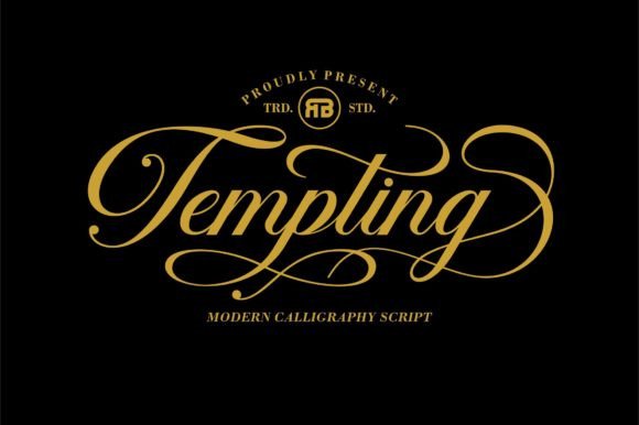 Tempting Font Poster 1