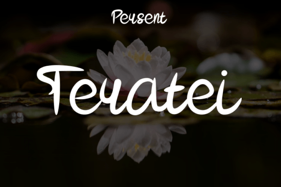 Teratei Font Poster 1