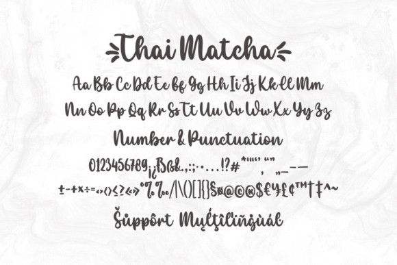 Thai Matcha Font Poster 9