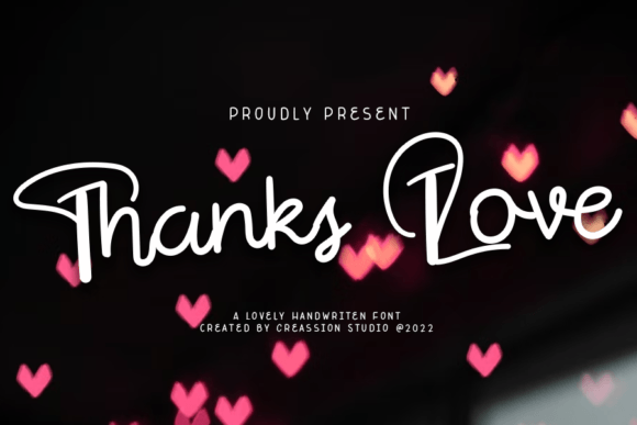 Thanks Love Font