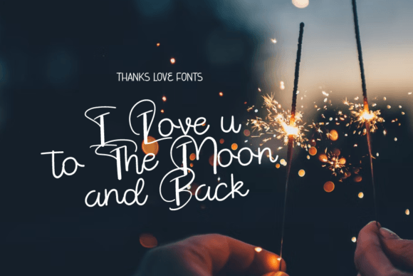 Thanks Love Font Poster 2