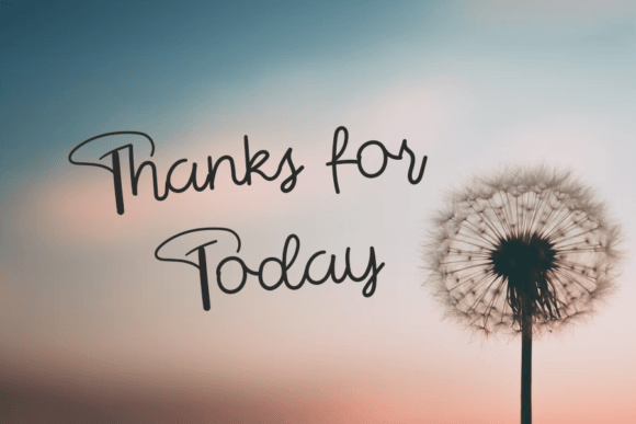 Thanks Love Font Poster 3