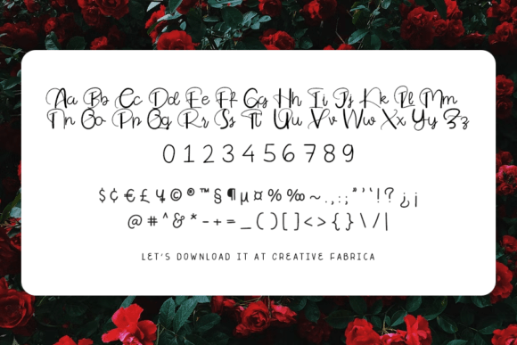 Thanks Love Font Poster 4