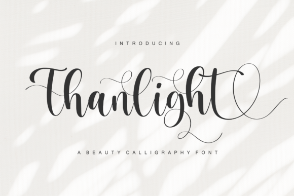 Thanlight Font Thanlight Font Poster 1