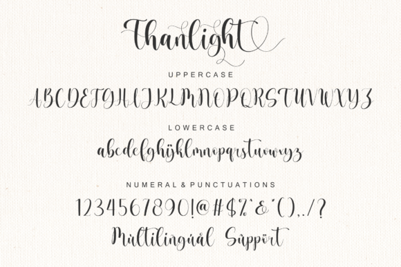 Thanlight Font Poster 8
