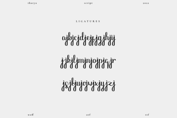 Tharya Font Poster 7