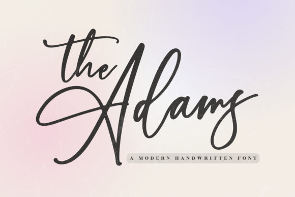 The Adams Font Poster 1