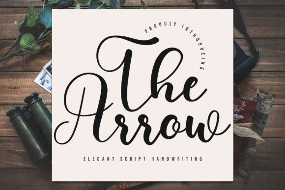 The Arrow Font Poster 1