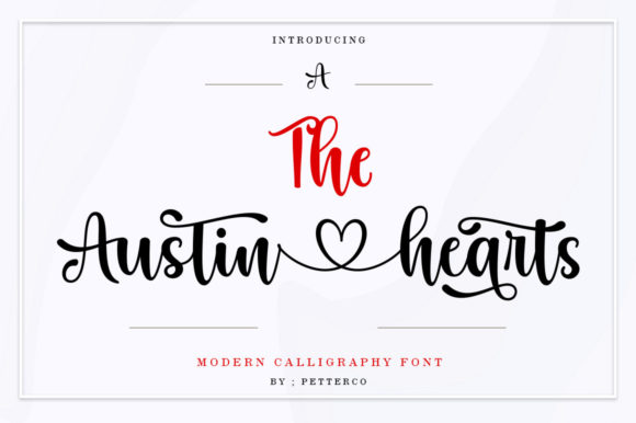 The Austin Hearts Font Poster 1